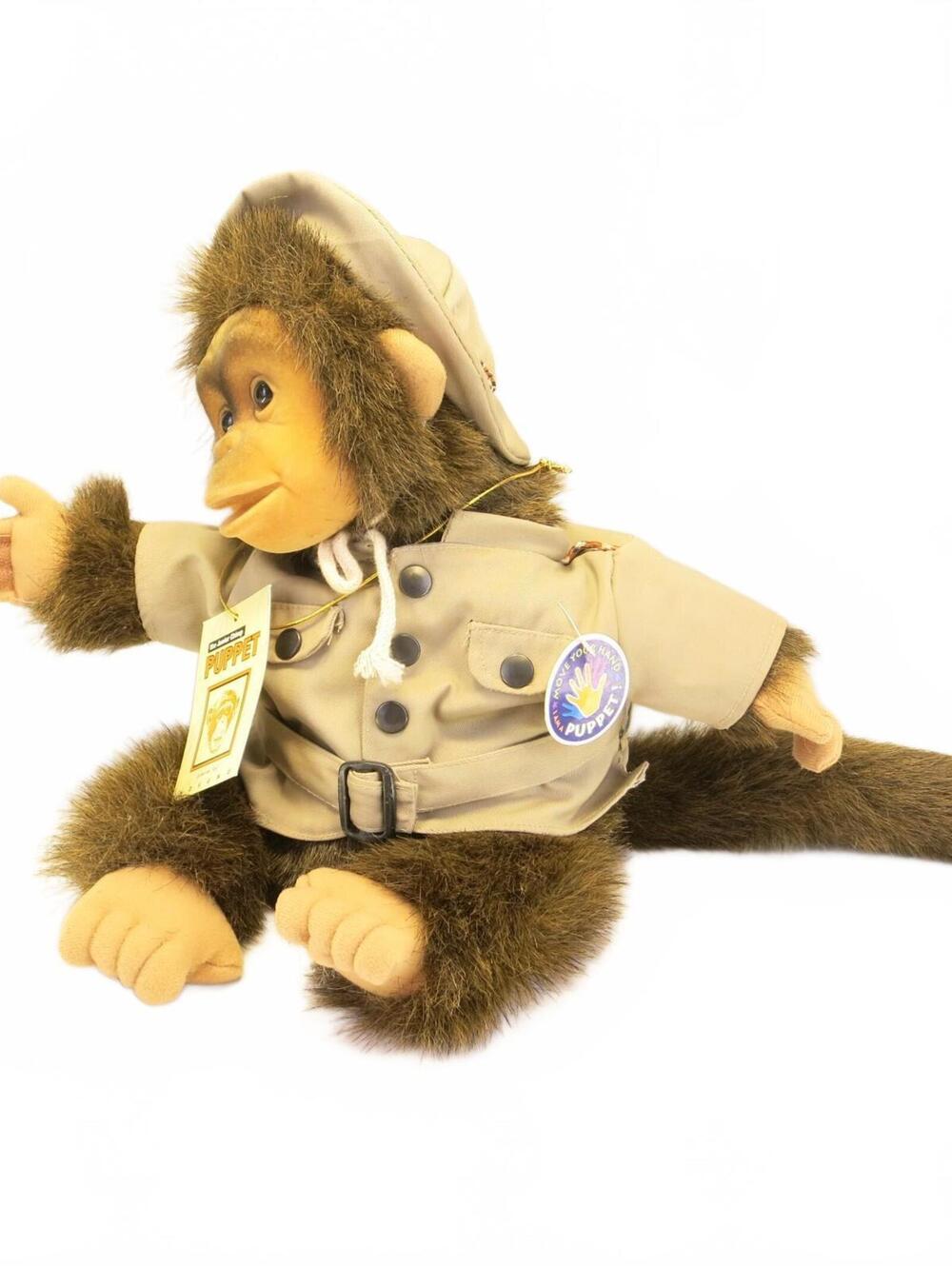 Hosung Vintage 1995 The Junior Chimp Hand Puppet Julious Plush Squeaker